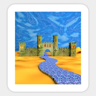 Desert castle Sticker